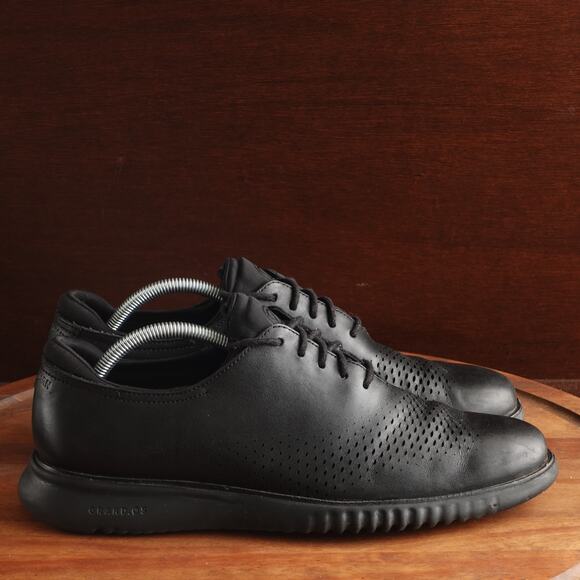 Cole Haan Oxfords Mens Size 10.5M BLK ZeroGrand 2.0 Laser Wingtip Shoes C23832 main image 11